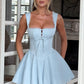 Antonella Mini Dress - Blue