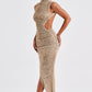 Aphrodite Midi Dress - Beige