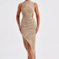 Aphrodite Midi Dress - Beige