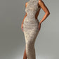 Aphrodite Midi Dress - Beige