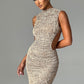 Aphrodite Midi Dress - Beige