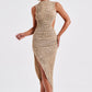 Aphrodite Midi Dress - Beige