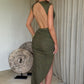 Aphrodite Midi Dress - Khaki