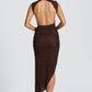Aphrodite Midi Dress - Plum Brown