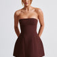 Asha Mini Dress - Brown