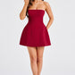 Asha Mini Dress - Wine