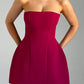 Asha Mini Dress - Wine