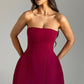 Asha Mini Dress - Wine