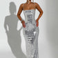 Atari Maxi Dress - Silver