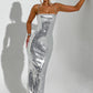 Atari Maxi Dress - Silver
