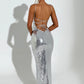 Atari Maxi Dress - Silver