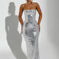 Atari Maxi Dress - Silver