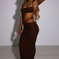 Aubery Maxi Skirt - Chocolate