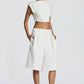 Ausra Bermuda Shorts - Ivory