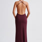 Beatrix Maxi Dress - Cherry Lacquer