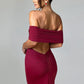 Belinda Maxi Dress - Burgundy