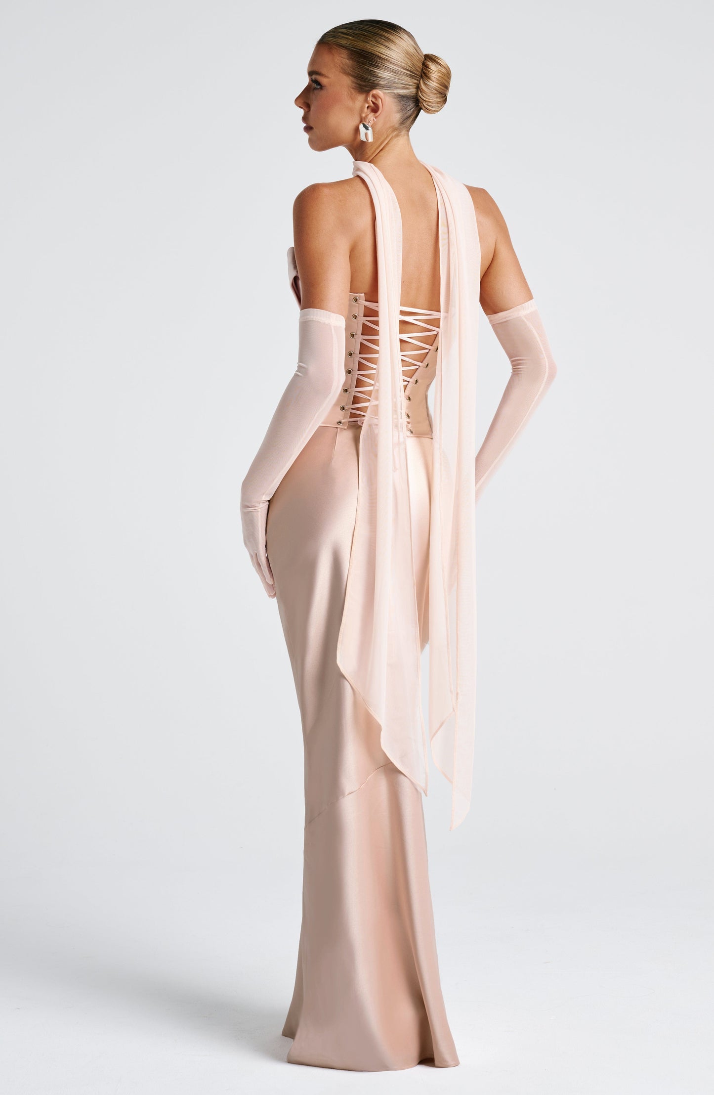 Bernadette Maxi Skirt - Soft Peach