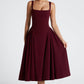 Betty Midi Dress - Cherry Lacquer