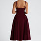 Betty Midi Dress - Cherry Lacquer