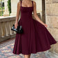 Betty Midi Dress - Cherry Lacquer