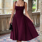 Betty Midi Dress - Cherry Lacquer