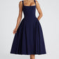 Betty Midi Dress - Navy