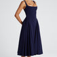 Betty Midi Dress - Navy