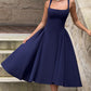 Betty Midi Dress - Navy