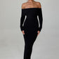 Beverley Knit Maxi Dress - Black