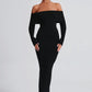 Beverley Knit Maxi Dress - Black
