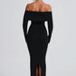 Beverley Knit Maxi Dress - Black