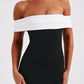 Bex Midi Dress - Black/White