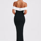 Bex Midi Dress - Black/White