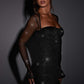 Brea Mini Dress - Black Sparkle