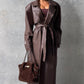 Bridget Trench Coat - Plum Brown