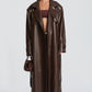 Bridget Trench Coat - Plum Brown