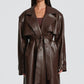 Bridget Trench Coat - Plum Brown