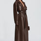 Bridget Trench Coat - Plum Brown