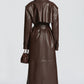 Bridget Trench Coat - Plum Brown