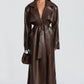 Bridget Trench Coat - Plum Brown
