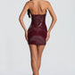 Brooke Mini Dress - Cherry Lacquer