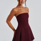 Bryony Mini Dress - Cherry Lacquer