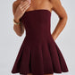 Bryony Mini Dress - Cherry Lacquer