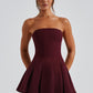 Bryony Mini Dress - Cherry Lacquer