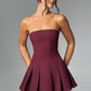 Bryony Mini Dress - Cherry Lacquer
