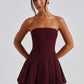 Bryony Mini Dress - Cherry Lacquer