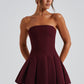 Bryony Mini Dress - Cherry Lacquer