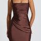 Calanthe Maxi Dress - Plum Brown