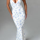 Caoimhe Maxi Dress - Blue Ditsy Print
