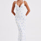 Caoimhe Maxi Dress - Blue Ditsy Print